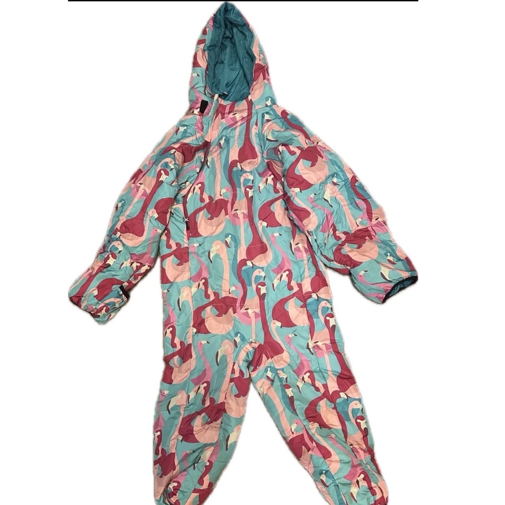 Selk'bag Kids Recycled Wearable Sleeping Bag Pink Flamingo Medium Suit NWT